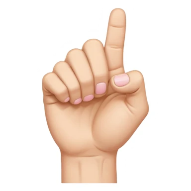 Closed fist with pinky finger sticking up sticker