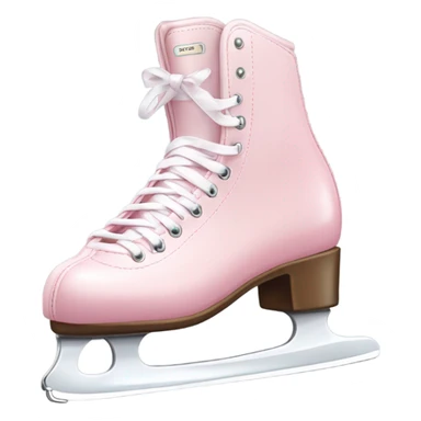 pastel pink ice skates sticker