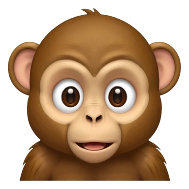 monkey covers mouth sticker