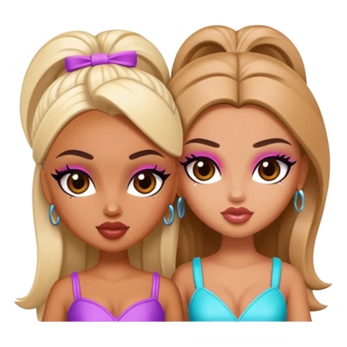 two baddie besties bratz pretty sticker
