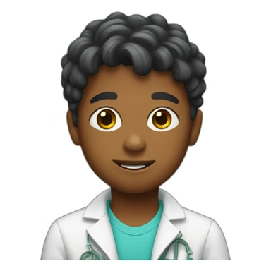 Boy selling dna sticker