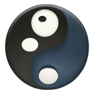 Yin Yang with the letter J sticker