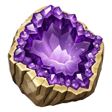 amethyst geode sticker