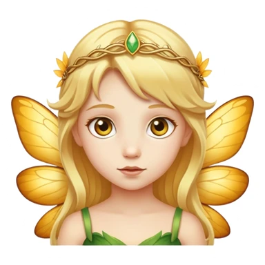 Child fairy with golden hair and golden eyes  sticker