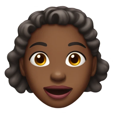 black girl with tongue out sticker