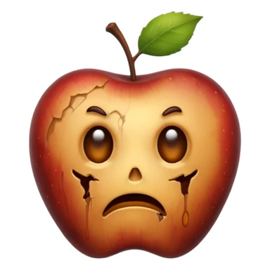 rotten apple sticker