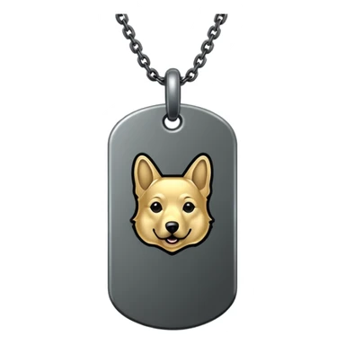 Military Dog tag sticker