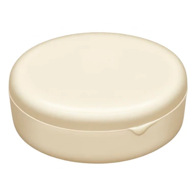 oval white soap sticker