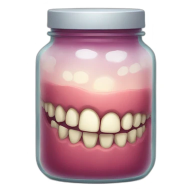 jar full of teeth sticker