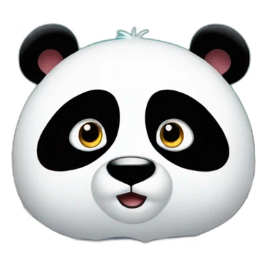 Panda watching tv sticker