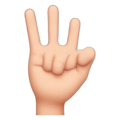 Finger heart sticker