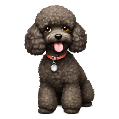 Happy Toy Poodle sticker