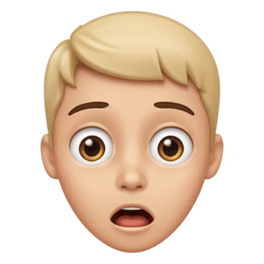 jaw dropping surprised face sticker