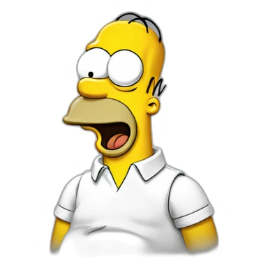 homer simpson happy sticker