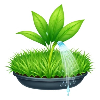 Automatic watering of green and grass shlan sticker