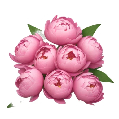 Bouquet of peonies  sticker