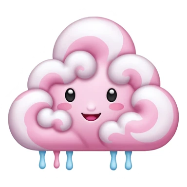 Cotton candy clouds sticker