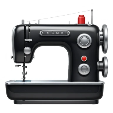 contemporary sewing machine sticker