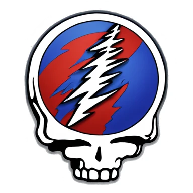 Grateful Dead Steal your face sticker
