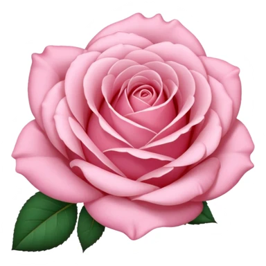 A light pink colour rose sticker
