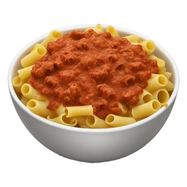 pasta with meat sauce in a bowl  sticker