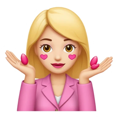 Rends cet emoji 🤏🏻 en main de femme avec du vernis à ongles dessus.  sticker