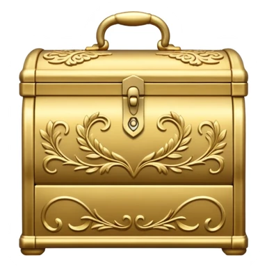 gold mealic chest  premium  sticker