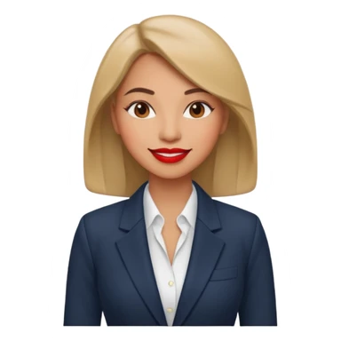 business woman sticker