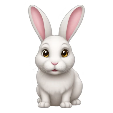 Realistic-bunny sticker