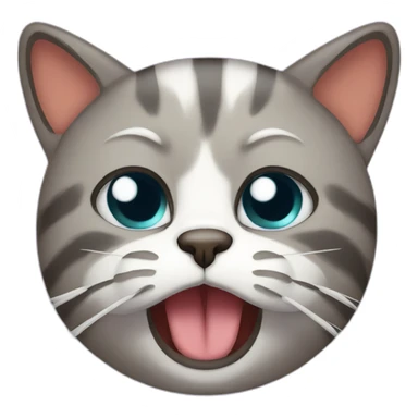 headache cat sticker