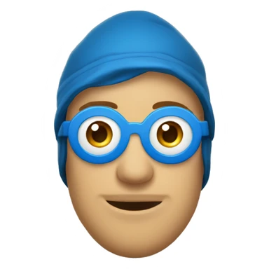 gars en cagoule avec les yeux bleu sticker