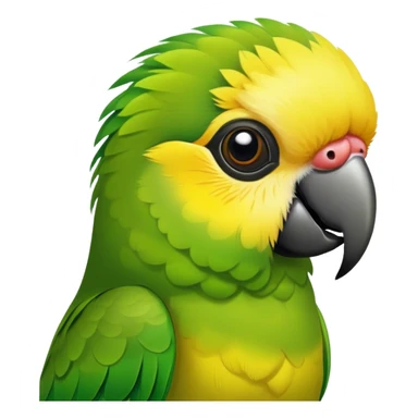 Realistic Green ￼Conure bird sticker