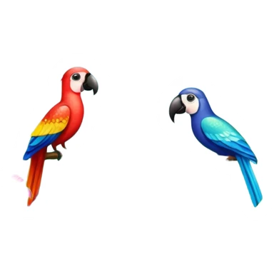 Lush exotic tropical sparkly colorful flowery jungle nature glittery water tropical birds scenery  sticker