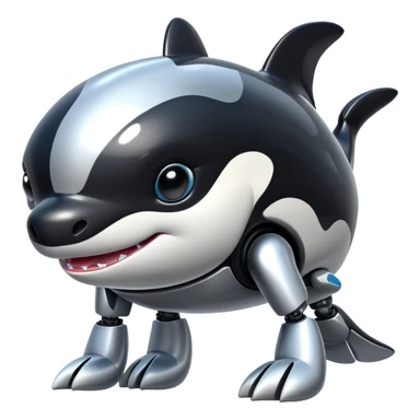 tubby orca robodog sticker
