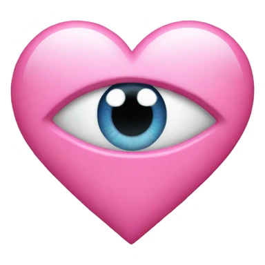 pink heart eye emoji sticker
