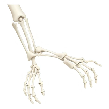 anatomy arm bones sticker