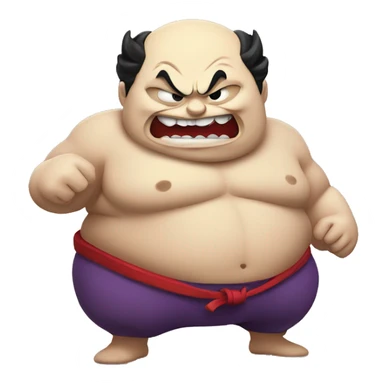 joker fighting sumo sticker