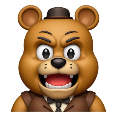 Freddy fazbear swearing  sticker