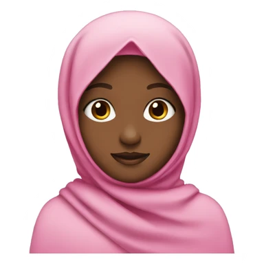 Girl with pink hijab  sticker