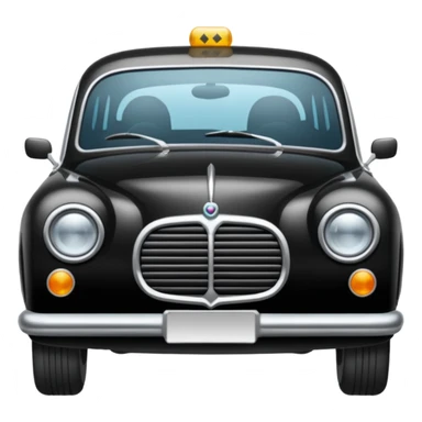 Crée-moi une voiture noire, berline, très classe sticker