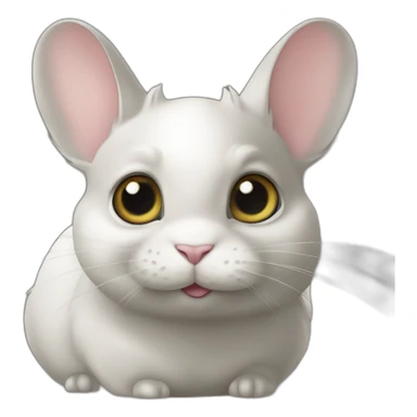 Chat de race British chinchilla gold avec des yeux verts sticker