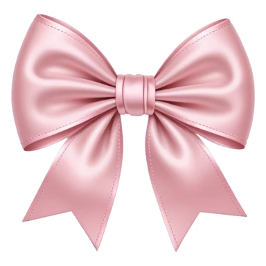 light pink bow on light pink bow sticker