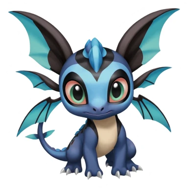 Meloetta-Noivern-Stitch-Toothless-Fakémon-creature-hybrid sticker