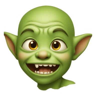 Goblin baby cute face sticker