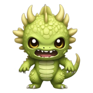 chibi kaiju sticker