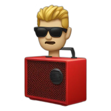 Depeche Mode - Red speaker in a mountain sticker