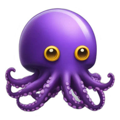 octopus flying helmet sticker