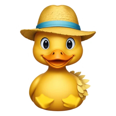 carnival duck with hat sticker