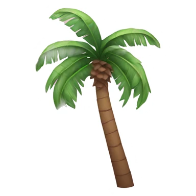 A palm tree with pink leaves sticker