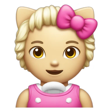 Hello Kitty on steroids sticker